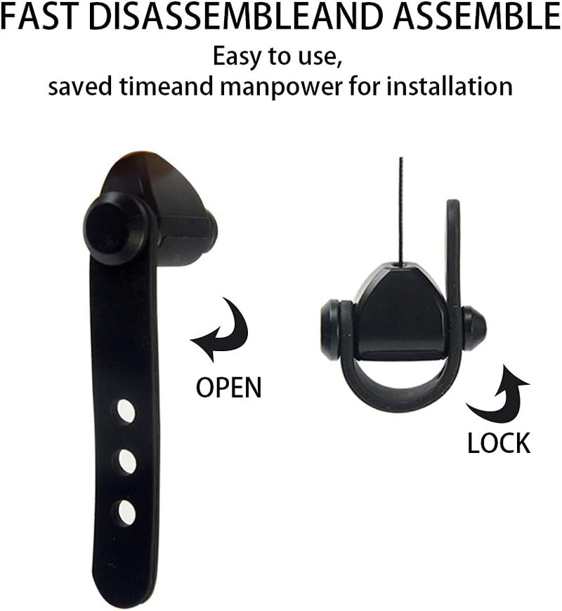 NOWHYX VR Cable Management, 3pcs Retractable Ceiling Suspensio-n VR Cable Hook 360° Rotable V R Accessories Cabl-e with Hooks for Oculu-s/Rift S/Viv-e/Ps V-r - Image 3